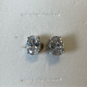 Vintage Kate Spade Oval Earrings Silver